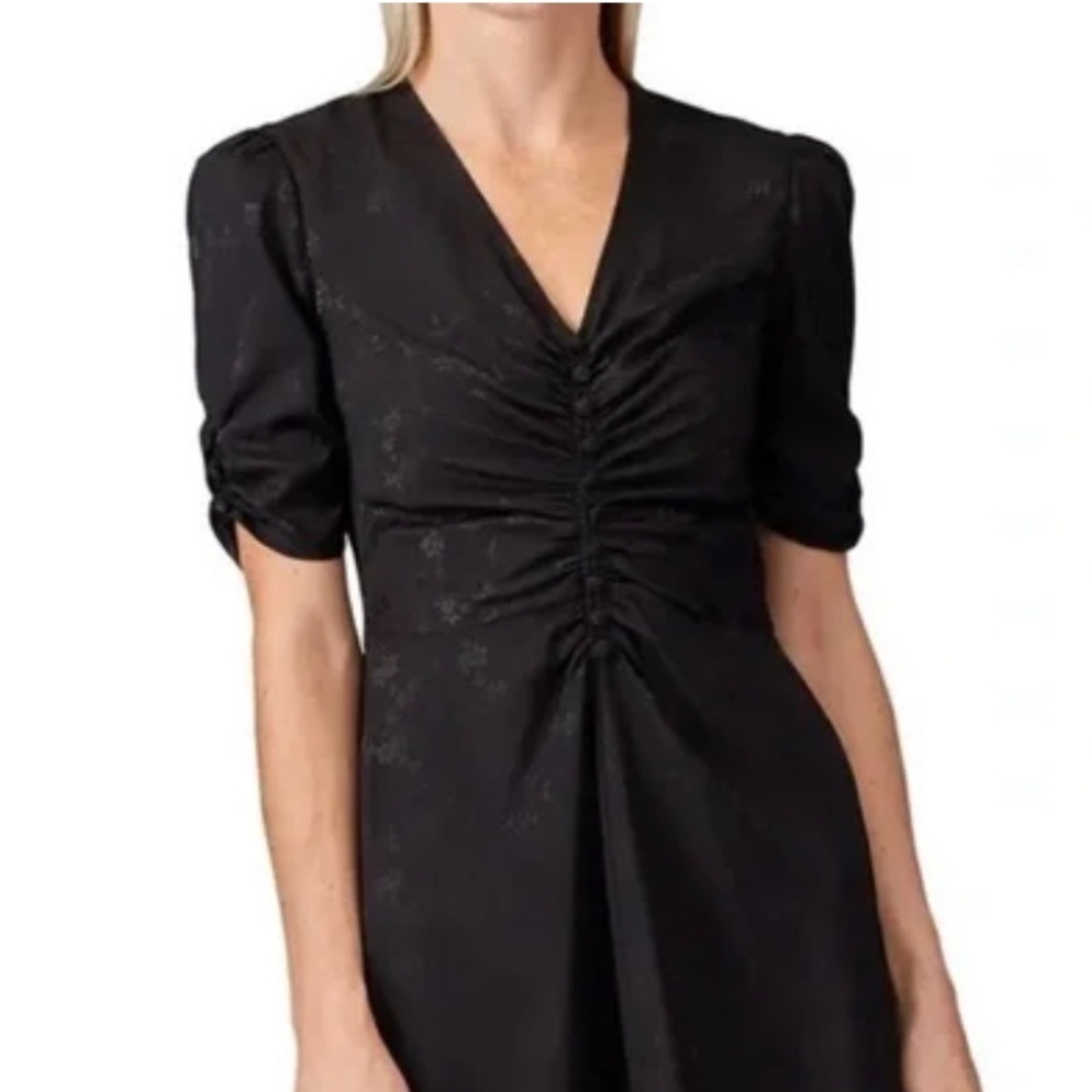 Jill Stuart Black Jacquard Dress